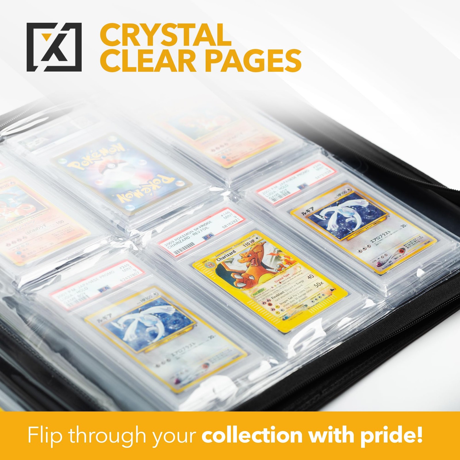X PRO Graded Card Binder - Holds 60 Graded Slabs, Suitable for PSA and ...