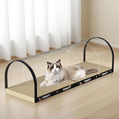 3 Function in 1 Cardboard Cat Scratcher Board 31.5 in Cat Scratcher House Cat