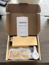 TESSAN Mini Power Strip w/ 3 USB Ports, 2 Outlet Portable Plug Strip TS-105 *NEW