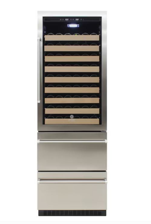Vinotemp 23.8" 108 -Bottles Stainless Steel Dual Zone Coolin