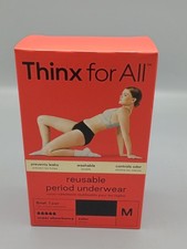 THINX for All Period Underwear, Black, Medium NIB