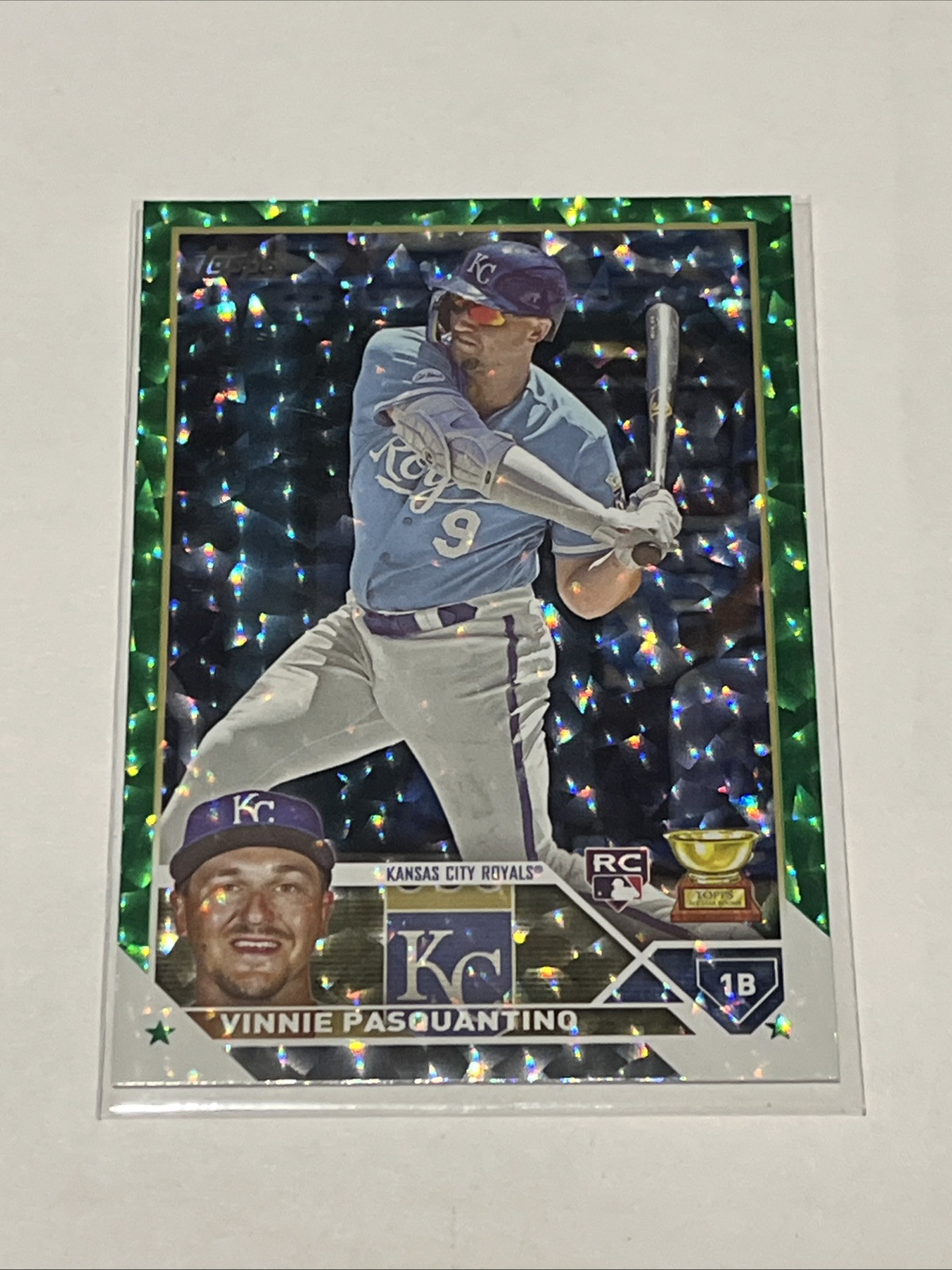 2023 Topps Series 1 - Green Foil #302 Vinnie Pasquantino /499 (RC)