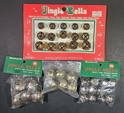 Woolworths & Criterion Bell Co. Christmas Craft Jingle Bells Assortment Of Sizes