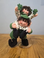 Piggy-back Plush 13" Leprechauns St Patrick's Day Shenanigans Free Standing