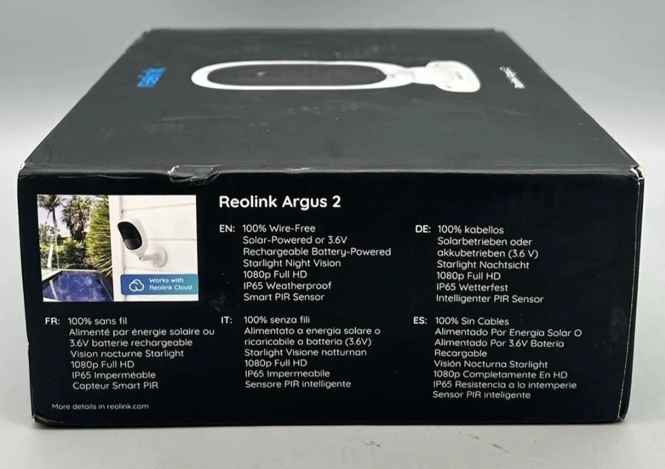 Reolink Security Camera Outdoor, Wireless Rechargable Battery Powered, 1080p - Image 3 of 4