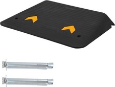 4" Rise Rubber Threshold Ramps Doorway, 33000 LBS Capacity wheelchair ramp