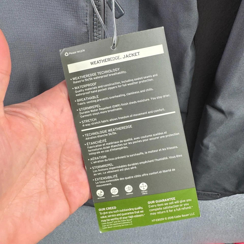 Vintage Eddie Bauer Womens Medium WeatherEdge Waterproof Parka Full Zip Hooded - Image 4 of 4