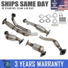 For 2009-2017 GMC Acadia 3.6L All Three Catalytic Converters Flex Pipe 4 PIECES