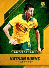 2015-16 Nathan Burns Australia SOCCEROOS World Cup Squad Card
