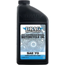 Drag Specialties High Performance Mineral SAE 70 Oil - 3601-0770