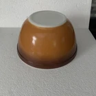 Vintage PYREX #402 Mixing Bowl Old Orchard Brown 1-1/2 Qt