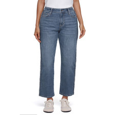 Express Women's Straight Leg Ankle Jean Size 10 Medium Wash