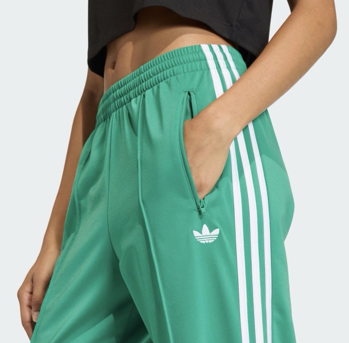 ADIDAS ORIGINALS FIREBIRD TREFOIL WOMENS TRACK PANTS JW1229 BOLD Green Size S, M