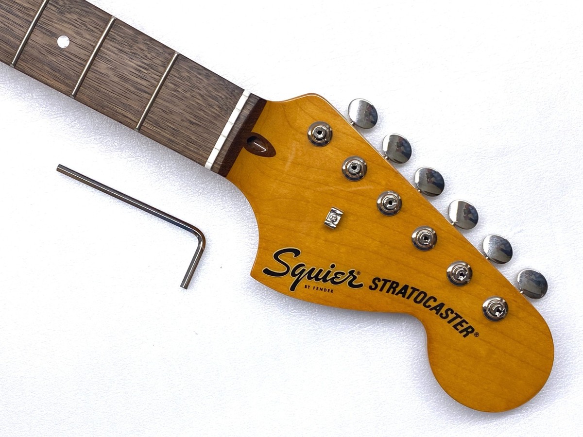 DARK! Fender Squier Strat 70's Style LARGE HEADSTOCK TINTED