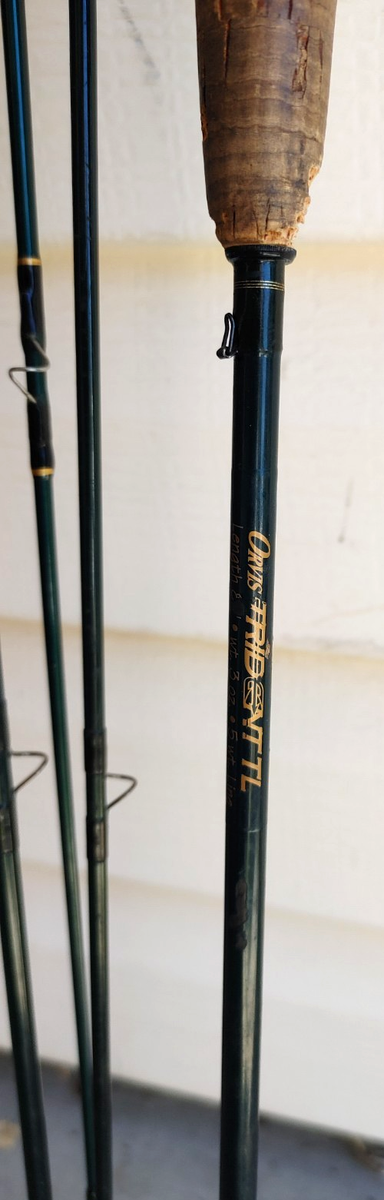 Orvis Trident TL Fly Fishing Rod Green 4 Piece Pole 6.5 Mid Flex 8