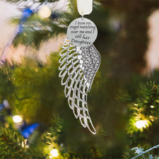 Memorial Ornaments Christmas Single Wing, Loss of Loved One Sympathy Gifts,Memor