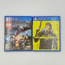 Lot of 2 Sony PlayStation 4 PS4 Games: Cyberpunk 2077 and LEGO The Hobbit