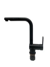 Low-pressure kitchen faucet with pull-out spray, Schütte London