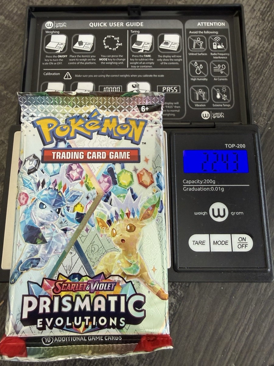 Heavy 22.43! Pokmon Prismatic Evolutions Booster Pack Sealed! Demi-God Pack!? | eBay Heavy 22.43! Pokmon Prismatic Evolutions Booster Pack Sealed! Demi-God Pack!? | eBay