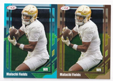 Malachi Fields 2026 SAGE HIGH SERIES GOLD + BASE ROOKIE LOT #168 NEW YORK GIANTS