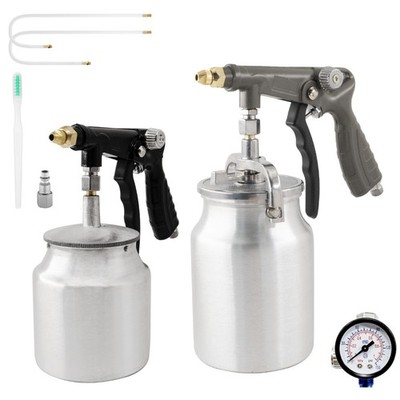Air Rust Proofing Undercoating Gun, Gauge, 2x Wands, Truck Bed Liner Undercoat