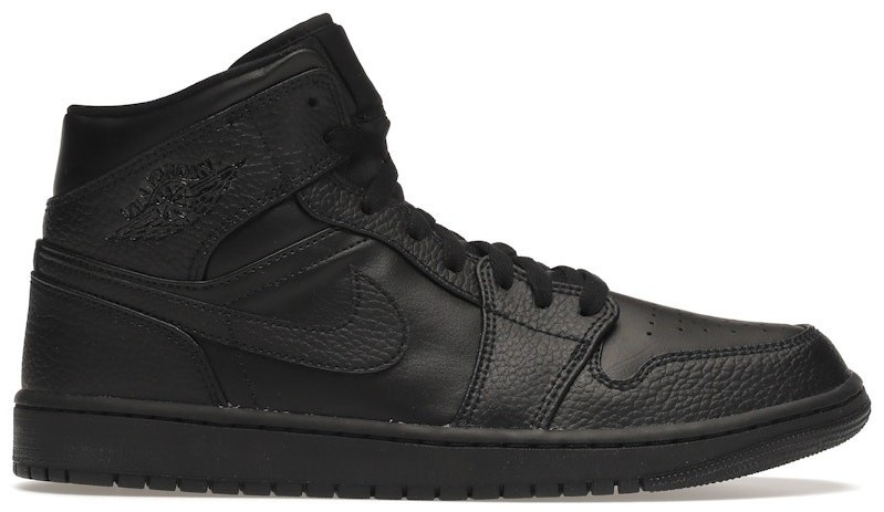 Jordan 1 Mid Triple Black - 554724-091 for Sale | Authenticity ...