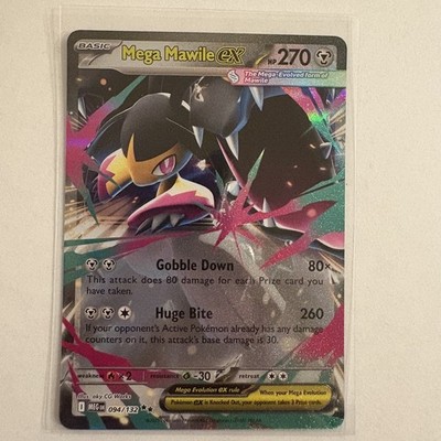 Mega Mawile EX Pokémon Card Gobble Down Huge Bite 270 HP