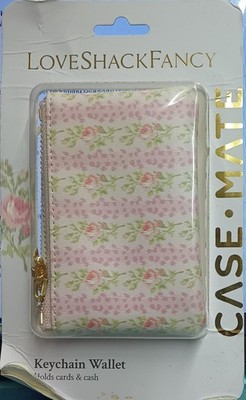 LoveShackFancy x Target Blooming Heirloom Zipper Coin Pouch Strawberry Macaroon