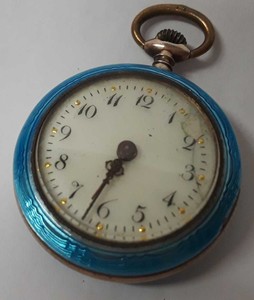 silver fob watch