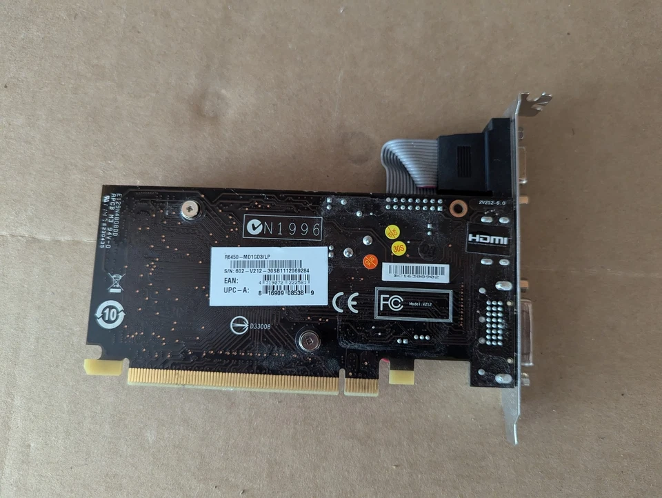 MSI GLOBAL R6450 PCI VGA/DVI/HDMI 1 GB VIDEO CARD - Image 2 of 4