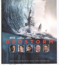 No Disc No Case ORIGINAL COVER ART Geostorm 2018 Blu-ray Cover Gerard Butler