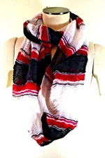 Cejon Womens RED HAND PAINTED Acrylic Nice Infinity scarf