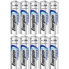 Energizer AA Lithium Long Lasting Batteries, 10 Count 