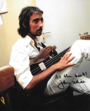 * JOHN MCVIE * signed 8x10 photo * FLEETWOOD MAC * BASSIST * COA * 7