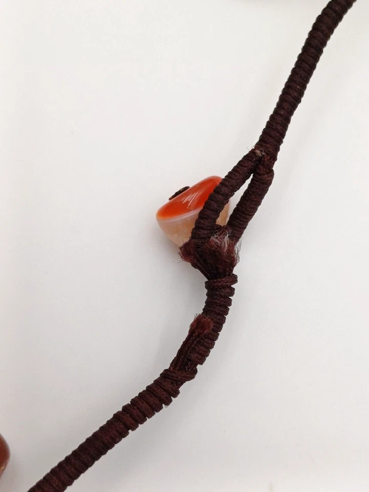 AGATA CORNIOLA COLLANA MULTIFILO CON PIETRA NATURALE - Immagine 2 di 4