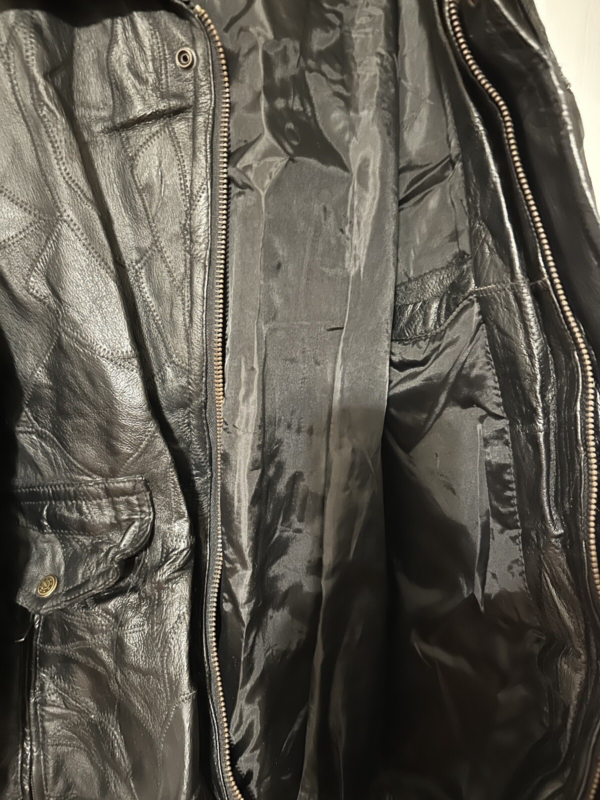 FLIGHT PATH Patchwork Leather Flight Bomber JACKE… - image 4