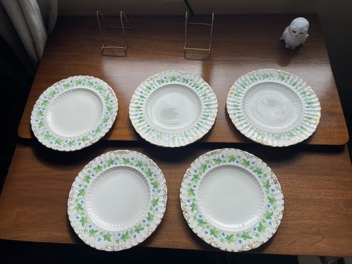 Royal Crown Derby Medway (Buford) China Lot Of 5 Dinner plates 10 3/8” England