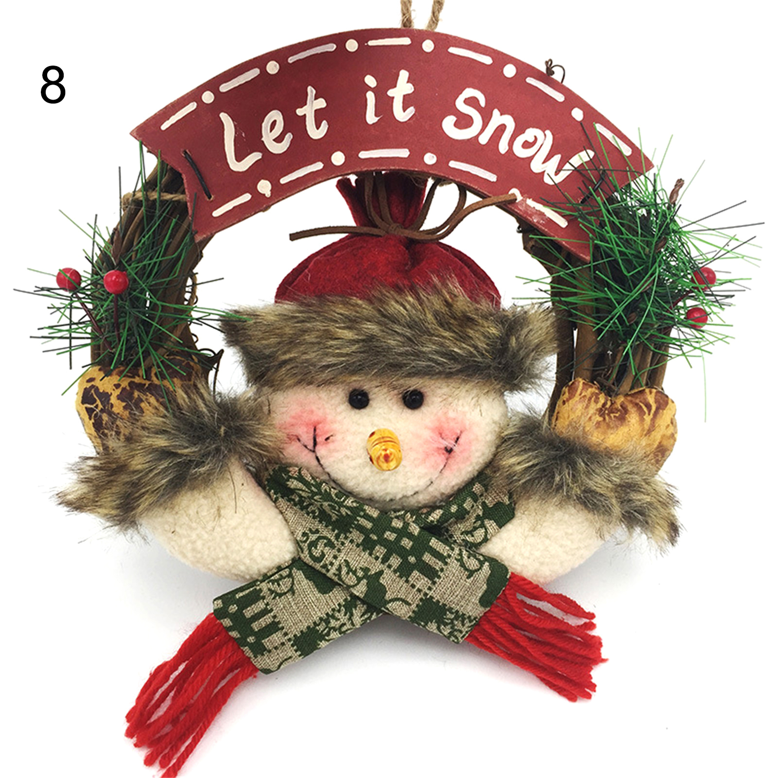 Door Decor Wreath Adorable Fine Workmanship Cute Adorable Christmas