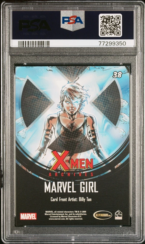 MARVEL GIRL PSA 10 2009 Rittenhouse Marvel X-Men Archives #38 C3 - Image 2 of 2