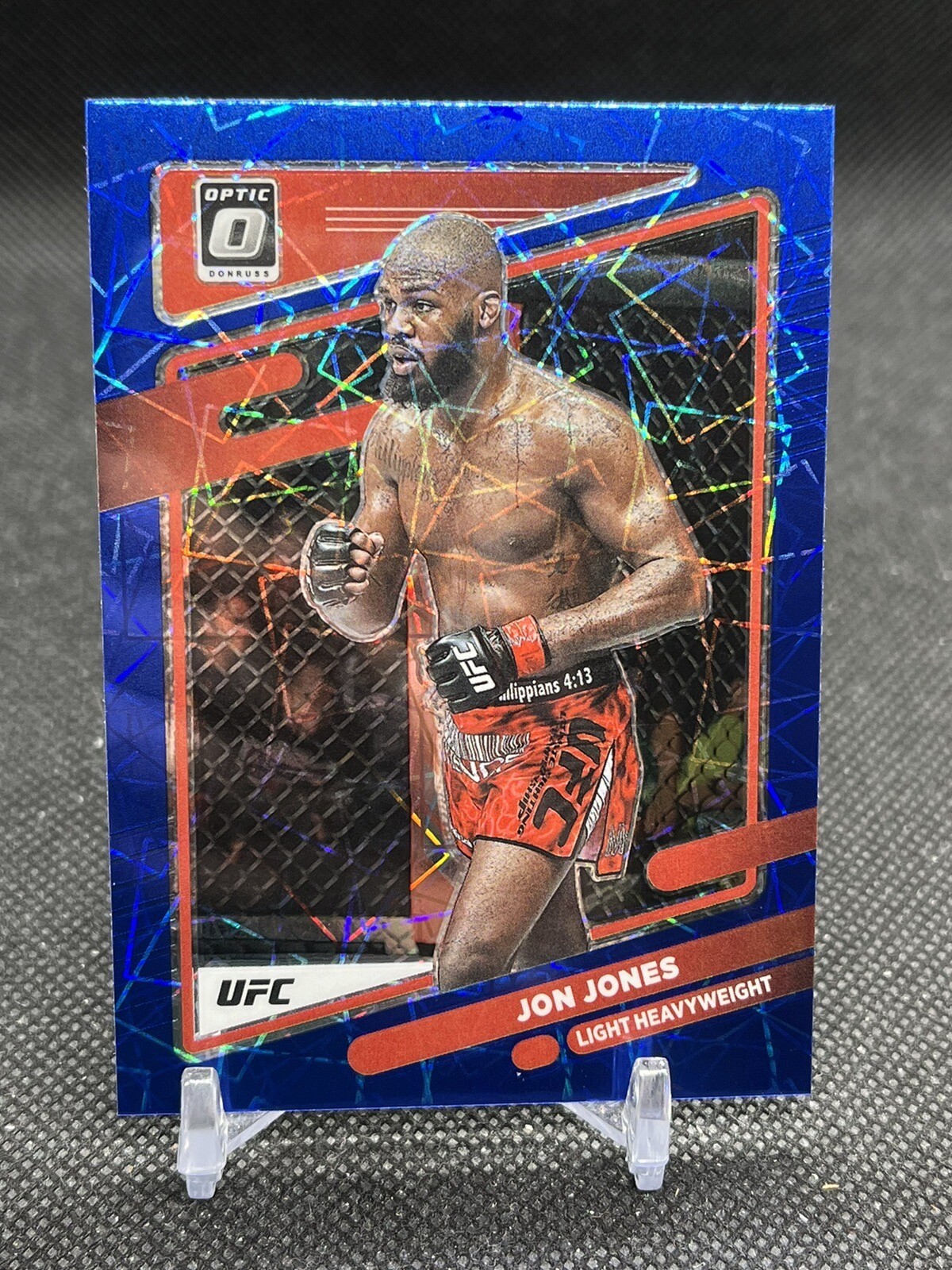 JON JONES ~ 2022 Donruss Optic Blue Velocity #65 | UFC