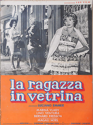 FOTOBUSTA 4, LA RAGAZZA IN VETRINA, EMMER, PASOLINI, VLADY, NOEL,VENTURA,AFFICHE