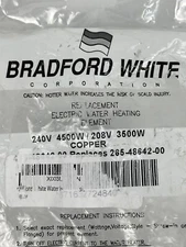 Bradford White 415-48642-00 Heating Element Kit (2 Elements - 4500W, 240V)
