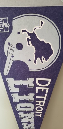 DETROIT LIONS 1967 1 BAR RETRO NFL VINTAGE PENNANT NFL 1/15/22 - Picture 3 of 3