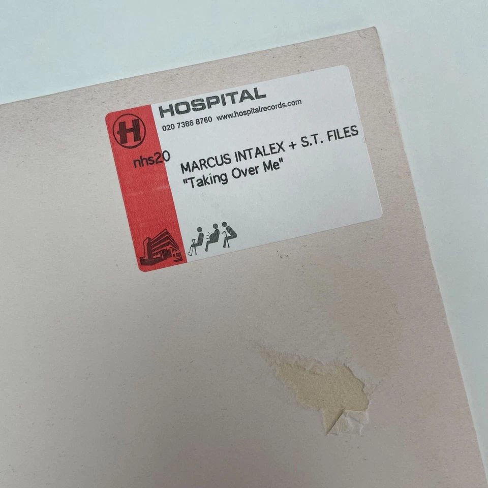 Marcus Intalex + S.T. Files Taking Over Me Single Sided 12” Vinyl HOSPITAL nhs20 Foto 2 de 4