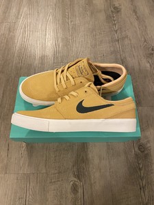 nike sb zoom stefan janoski celestial gold & anthracite shoes