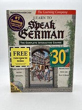 Learn to Speak German Complete Interactive Course 1995 The Learning Company -New