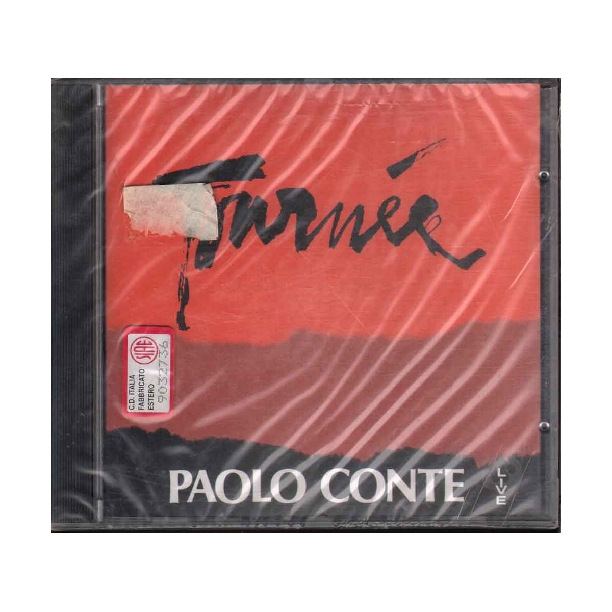 Paolo Conte CD Tournee Live / CGD ‎– 4509 94252-2 Sealed SIAE White Sticker