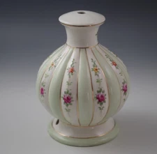  c.1920's MORIYAMA SEYEI GOSHI KAISHA ROSES LAMP BASE VERY SHABBY