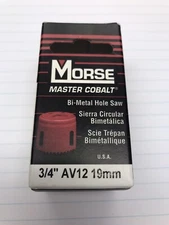 1 pc.  MK MORSE AV12 3/4” MASTER COBALT BI-METAL HOLE SAW. USA (loc stk)