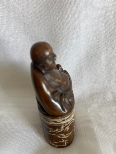 Chinese Shoushan Stone Hand Carved Buddha Seal Statue Nice Sculpture 3.25" x 2" - Picture 11 of 12